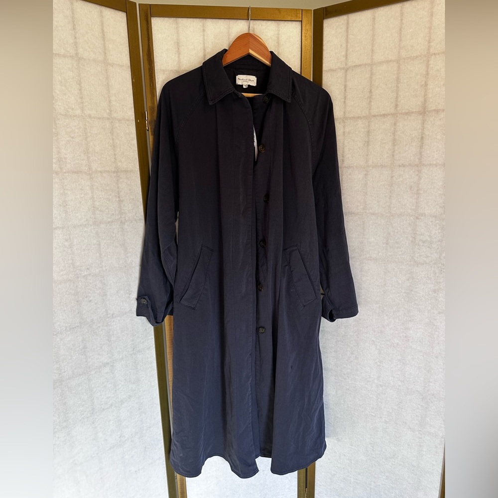 Michael Stars Navy Blue Trench